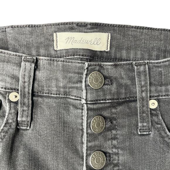 Madewell 10” High-Rise Skinny Stretch Jeans in Washed Black - Size 27 - Picture 8 of 16